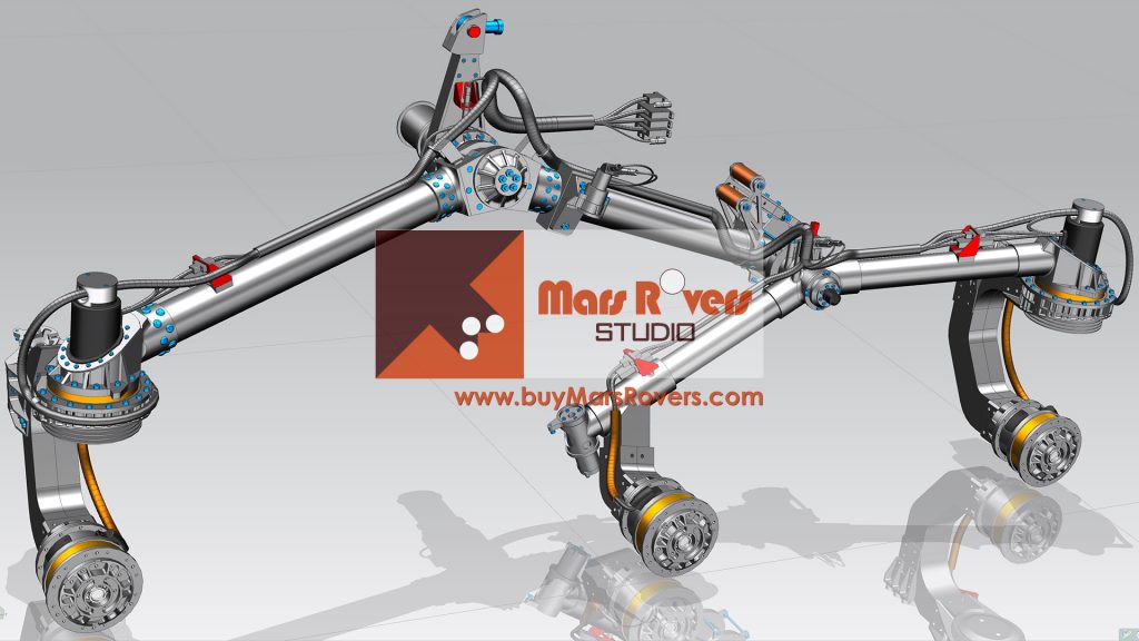 Mars 2020 Perseverance Rover Replica Rocker Bogie leg 2